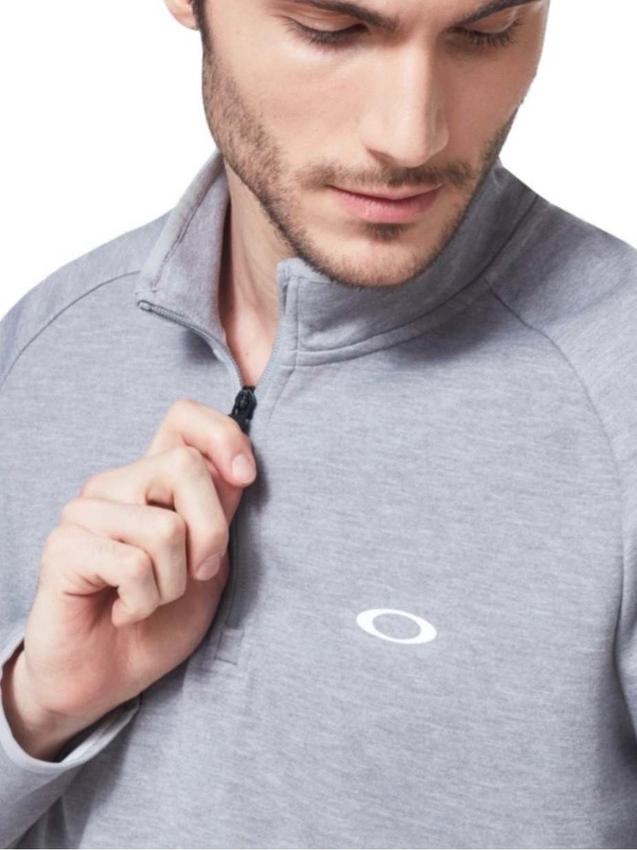 Oakley Light Gray Half-Zip Pullover